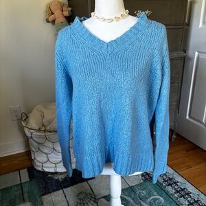 Sweater New York & Company Blue Women's Medium